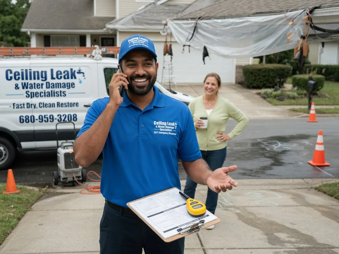 Ceiling Leak Cleanup Marquette, IA FAQs